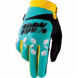 100% Airmatic Gants de Motocross, vert-turquoise, taille 2XL pour Hommes