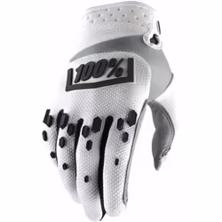 100% Airmatic Hexa Gants de Motocross, noir-blanc, taille 2XL pour Hommes