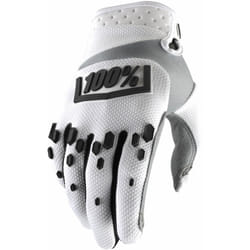 100% Airmatic Hexa Gants de Motocross, noir-blanc, taille 2XL pour Hommes