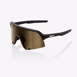 100% S3, Adulte, Mâle, Shield, Demi-contour, Polycarbonate, Noir