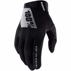 100% Ridefit Gants de vélo, noir, taille M pour Hommes