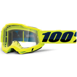 100% Accuri II OTG Lunettes de motocross, noir-jaune pour Hommes