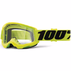 100% Strata II Lunettes de motocross pour les jeunes, noir-jaune