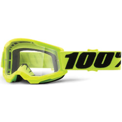 100% Strata II Lunettes de motocross pour les jeunes, noir-jaune