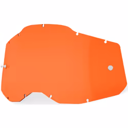 100% Racecraft II/Accuri II/ Strata II Replacemant Lens, orange pour Hommes