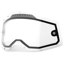 100% Dual Vented Forecast Racecraft II/Accuri II/Strata II Replacemant Lens, transparent pour Hommes