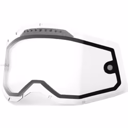 100% Dual Vented Forecast Racecraft II/Accuri II/Strata II Replacemant Lens, transparent pour Hommes