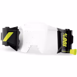100% Racecraft II/Accuri II/Strata II Système de roll-off, noir pour Hommes