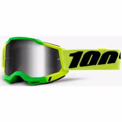 100% Accuri 2 Extra Travis Lunettes de motocross, vert-jaune pour Hommes