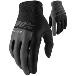 100% Celium Gants de vélo, noir-gris, taille M pour Hommes
