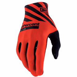 100% Celium Gants de vélo, noir-rouge, taille XL pour Hommes