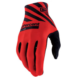 100% Celium Gants de vélo, noir-rouge, taille XL pour Hommes