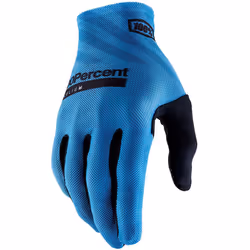 100% Celium Gants de vélo, noir-bleu, taille S pour Hommes