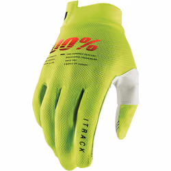 100% iTrack Gants de vélo, jaune, taille XL pour Hommes