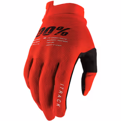 100% iTrack Gants de vélo, rouge, taille 2XL pour Hommes