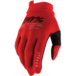 100% iTrack Gants de vélo, rouge, taille 2XL pour Hommes