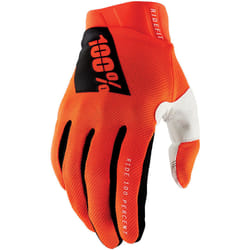 100% Ridefit Gants de vélo, blanc-orange, taille XL pour Hommes
