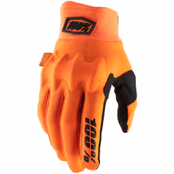 100% Cognito Gants de vélo, orange, taille XL pour Hommes