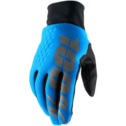 100% Hydromatic Brisker Gants de vélo, bleu, taille S pour Hommes