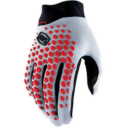 100% Geomatic Gants de vélo, gris-rouge, taille M pour Hommes