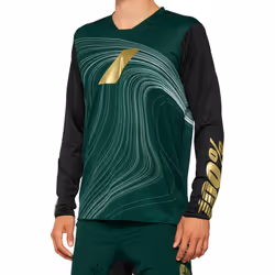100% R-Core X LE Maillot vélo, vert, taille S pour Hommes