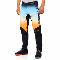 100% R-Core X LE Pantalon de vélo, noir-bleu-jaune, taille 36 pour Hommes
