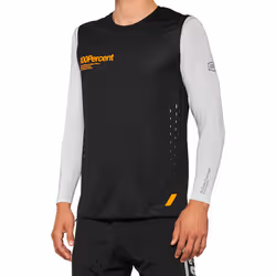 100% R-Core Concept Maillot vélo, noir-gris, taille XL pour Hommes