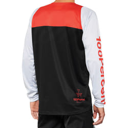 100% R-Core Maillot vélo, noir-blanc-rouge, taille XL pour Hommes