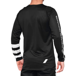 100% R-Core Maillot vélo, noir-blanc, taille S pour Hommes