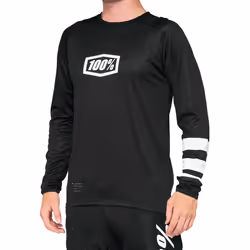 100% R-Core Maillot vélo, noir-blanc, taille M pour Hommes