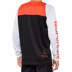 100% R-Core Maillot vélo jeunesse, noir-blanc-rouge, taille S
