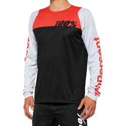 100% R-Core Maillot vélo jeunesse, noir-blanc-rouge, taille L