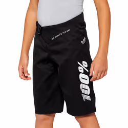 100% R-Core Shorts de vélo pour jeunes, noir, taille 24 pour Hommes