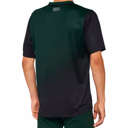 100% Celium Maillot de vélo à manches courtes, noir-vert, taille L pour Hommes