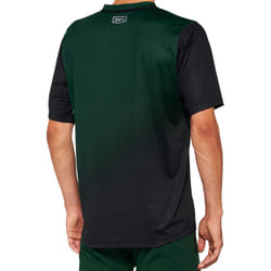 100% Celium Maillot de vélo à manches courtes, noir-vert, taille L pour Hommes