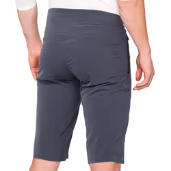 100% Celium Shorts de vélo, gris, taille 32 pour Hommes