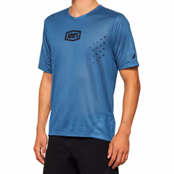 100% Airmatic Mesh Maillot de vélo à manches courtes, bleu, taille XL pour Hommes