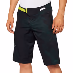 100% Airmatic LE Shorts de vélo, noir-vert, taille 38 pour Hommes