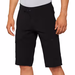 100% Ridecamp Shorts de vélo, noir, taille 36 pour Hommes