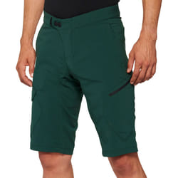 100% Ridecamp Shorts de vélo, vert, taille 30 pour Hommes