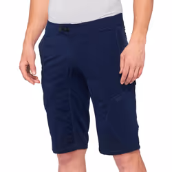 100% Ridecamp Shorts de vélo, bleu, taille 32 pour Hommes