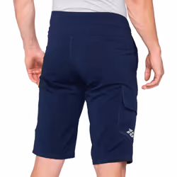 100% Ridecamp Shorts de vélo, bleu, taille 32 pour Hommes
