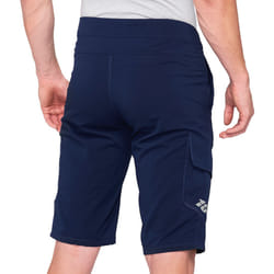 100% Ridecamp Shorts de vélo, bleu, taille 38 pour Hommes