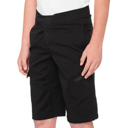 100% Ridecamp Shorts de vélo pour jeunes, noir, taille XL