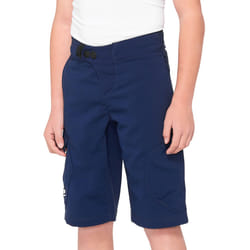 100% Ridecamp Shorts de vélo pour jeunes, bleu, taille 26