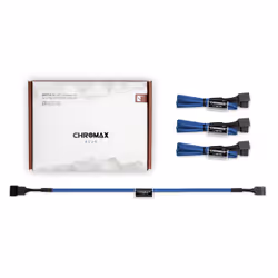 Noctua NA-SEC1 CHROMAX.BLUE, Cable extension, Bleu, 4 broches, Femelle, Femelle, 300 mm