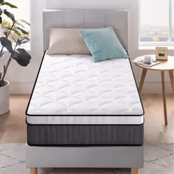 Matelas Hybride - ZINUS - 90x190 cm - Épaisseur 25 cm - Ressorts ensachés - Mousse à mémoire de forme