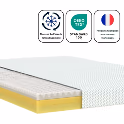Confort et soutien exceptionnel Transformez votre sommeil avec ce matelas conçu pour offrir un équilibre parfait entre confor ...