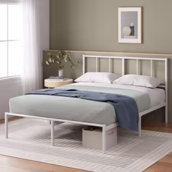 Élégance moderne et fonctionnalité Transformez votre chambre avec ce cadre de lit, une pièce maîtresse moderne et pratique. S ...