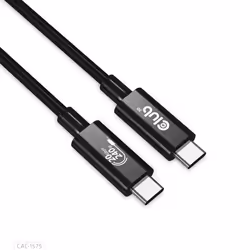 CLUB3D CAC-1575, 2 m, USB C, USB C, USB4 Gen 2x2, 20000 Mbit/s, Noir